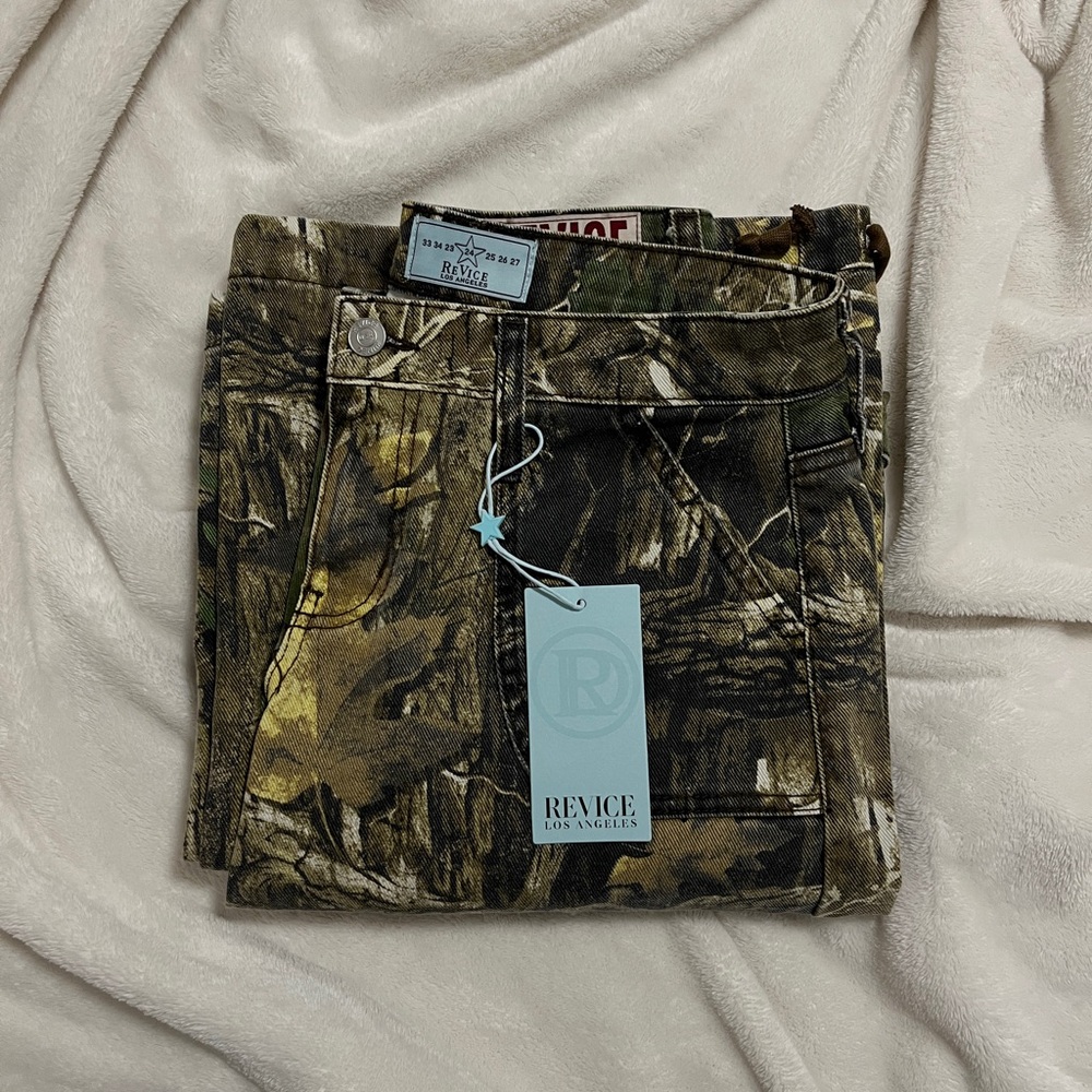 revice denim low rise camo pants the amelia pant oakland size 24 - Picture 5 of 5